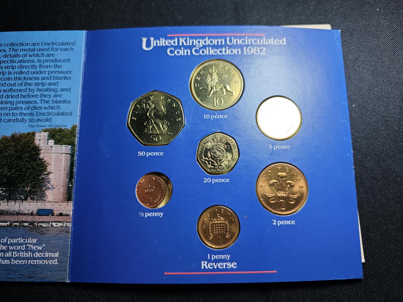 KK钱币收藏小铺   套币专场 2月预留时间 周末发货  1982英国大小面值一套