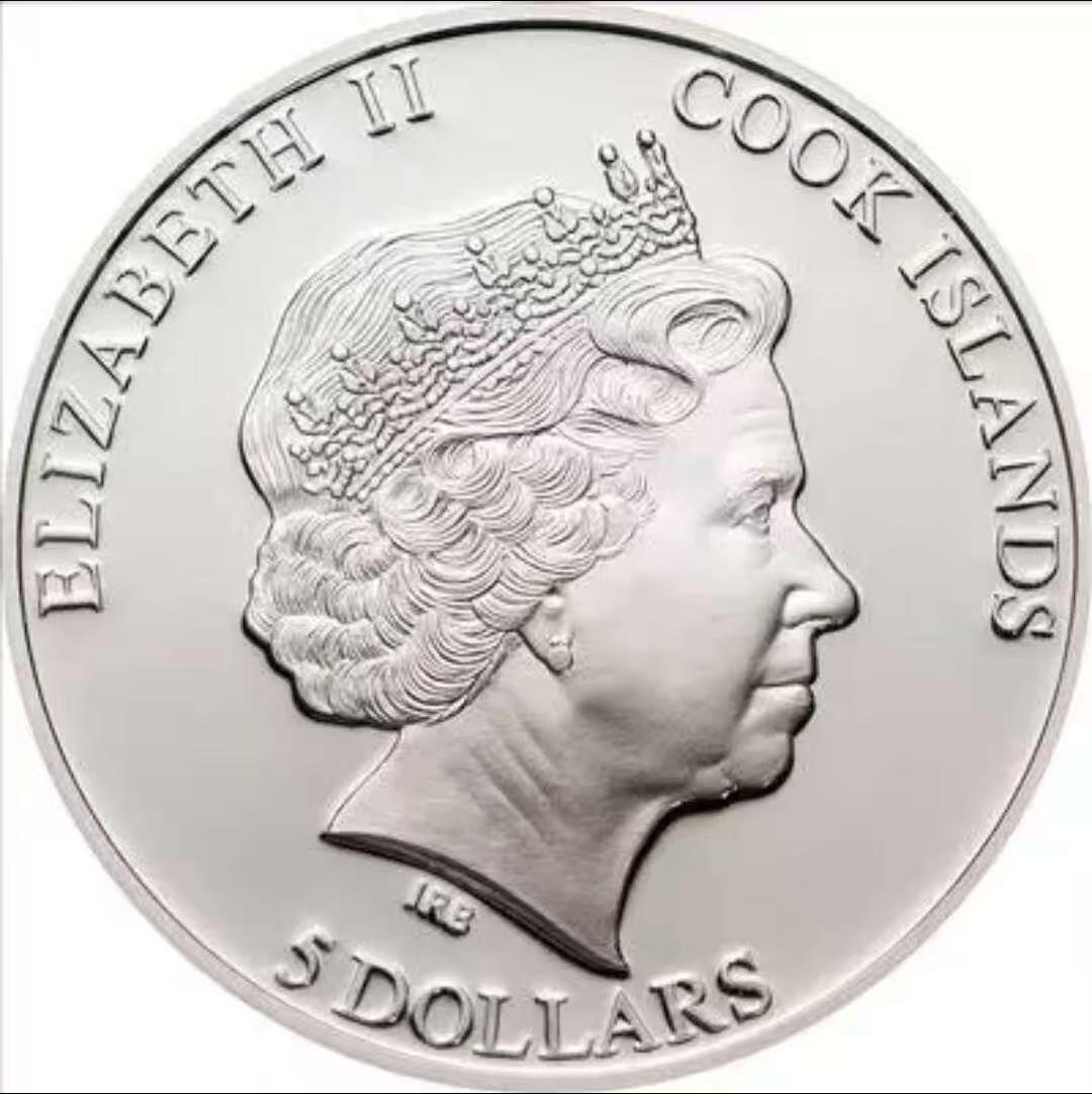 ❤️【币观天下】❤️ 第345期钱币拍卖场- 2026.3.20周五晚上6点半场 长期征集拍品  库克2012年樱花彩色珐琅彩镶嵌银币 925银25克，发行2500枚，带证书。