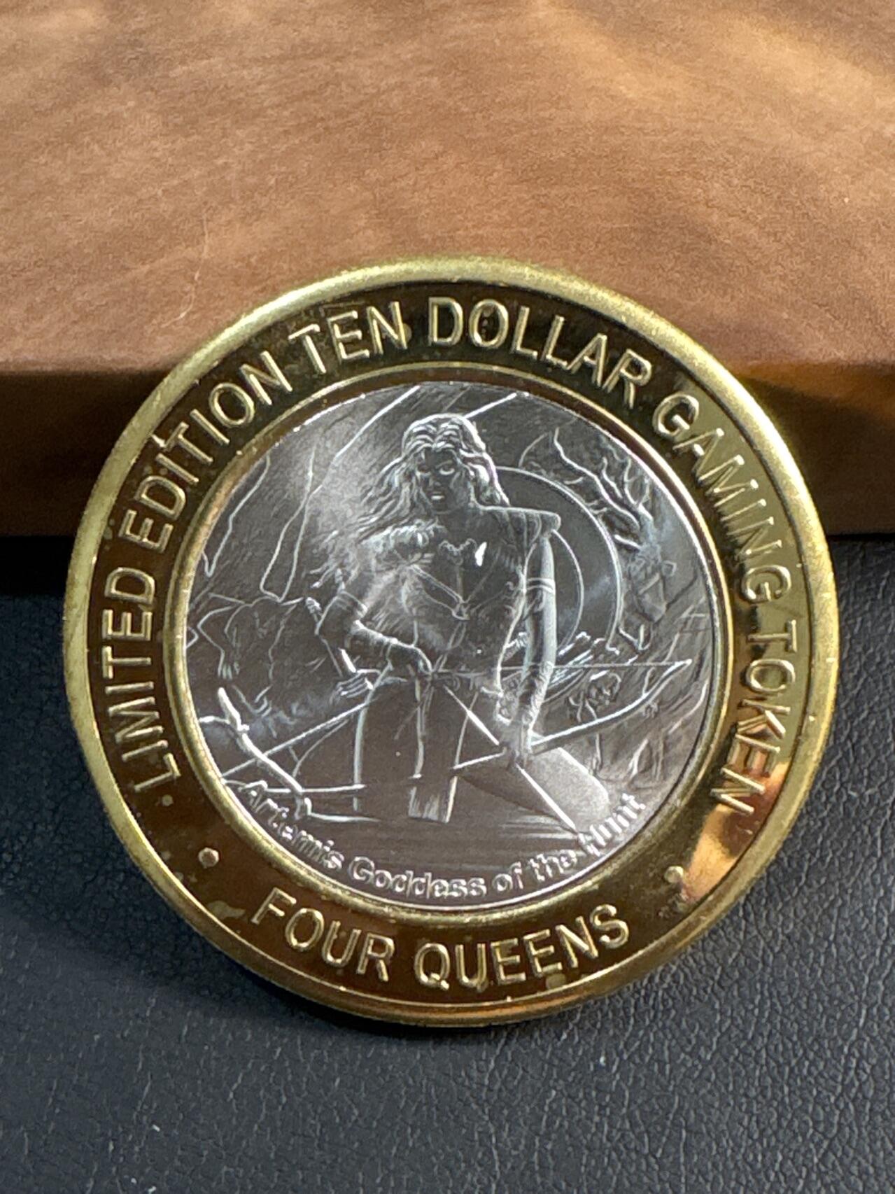 ❤️【币观天下】❤️ 第345期钱币拍卖场- 2026.3.20周五晚上6点半场 长期征集拍品  美国四皇后娱乐城筹码（古希腊神话系列之狩猎神女）