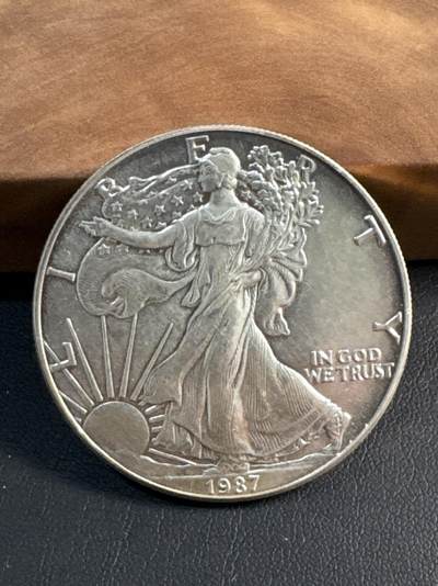 ❤️【币观天下】❤️ 第345期钱币拍卖场- 2026.3.20周五晚上6点半场 长期征集拍品  - 美国1987年行走女神1美元银币