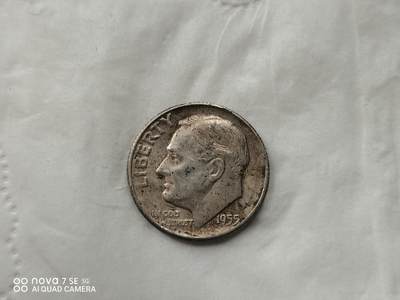 银币 - 1955年美国10分银币