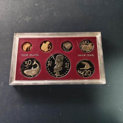 【全场包邮】纯粹捡漏拍513场 - 库克群岛1972年官方封装精制套币-PS1