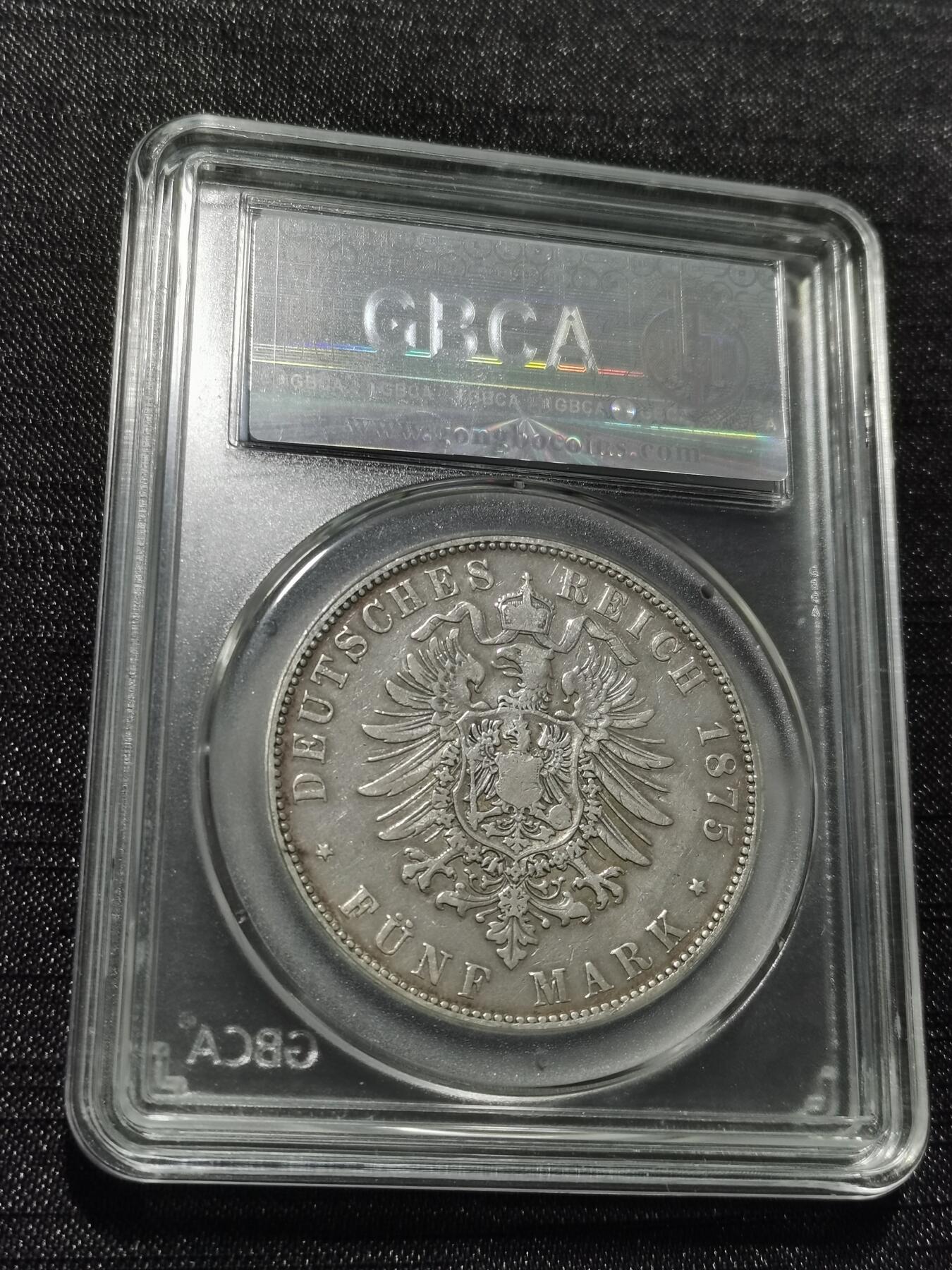 天下钱庄专场欢迎参拍 德国萨克森5马克银币