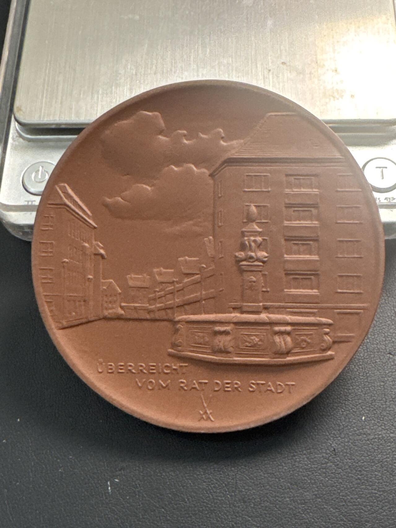 ❤️【币观天下】❤️ 第345期钱币拍卖场- 2026.3.20周五晚上6点半场 长期征集拍品  德国梅森瓷业哈尔伯施塔市政厅79.2mm