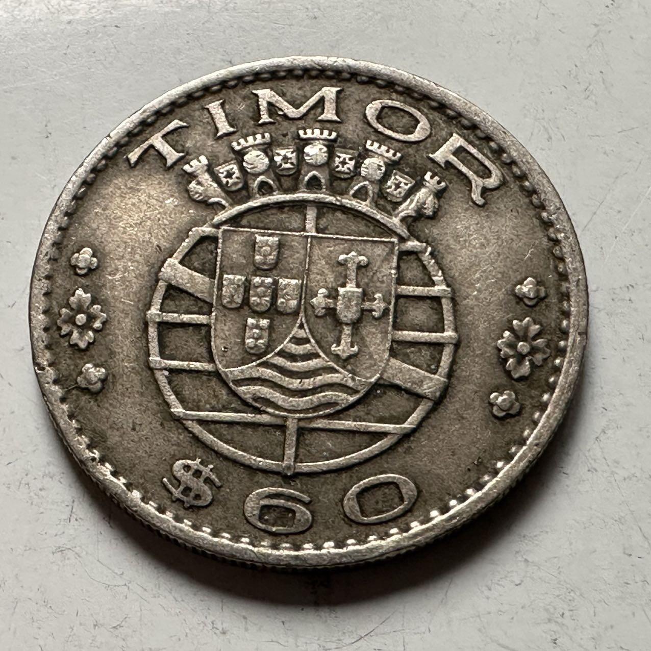 🌹外币初藏🌹🐯2026年第31场   每周二四六晚8️⃣点 接代拍 葡属东帝汶1958年60分 a