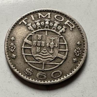 🌹外币初藏🌹🐯2026年第31场   每周二四六晚8️⃣点 接代拍 - 葡属东帝汶1958年60分 a