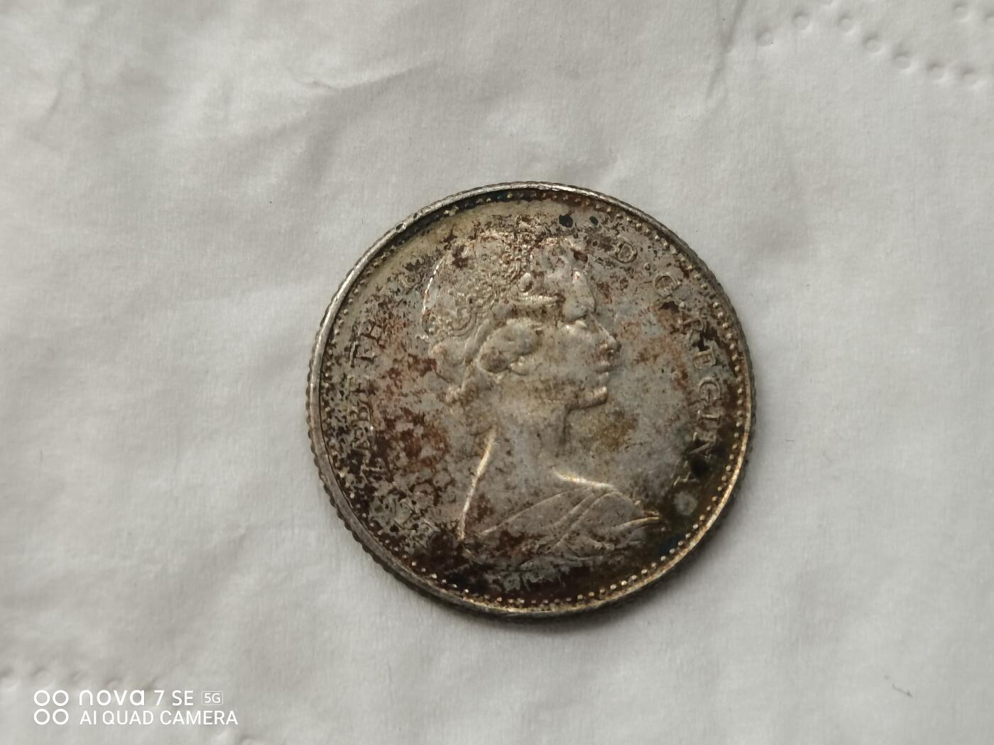 银币 1967年加拿大百年纪念小银币