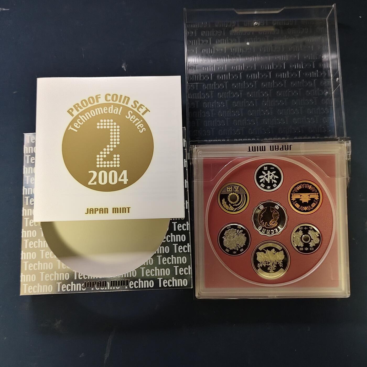 【全场包邮】纯粹捡漏拍513场 【银章】日本2004年官方精制套币-盒证全-含生肖猴年银章