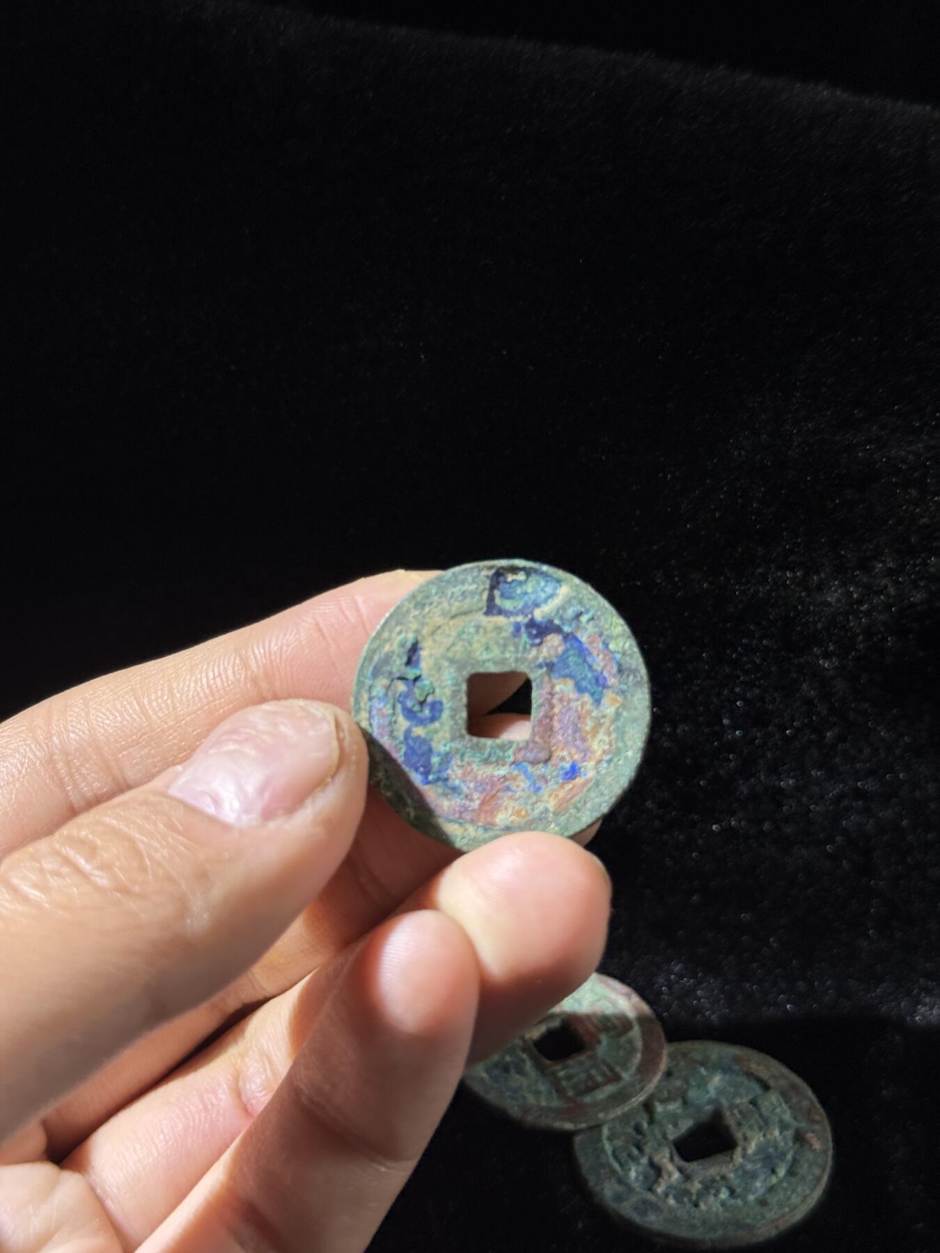 戎马世界章牌大赏，铜钱场 宋代折二钱一组