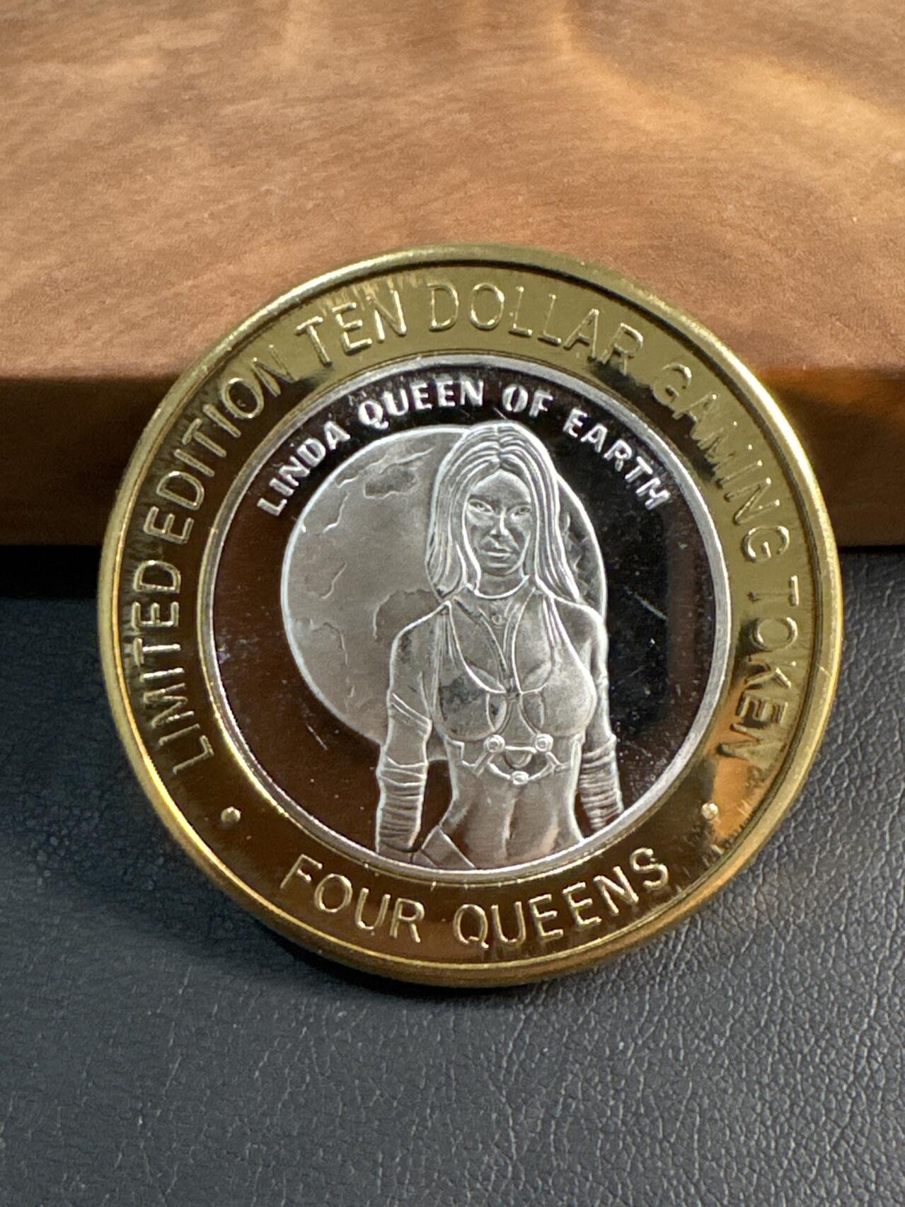 ❤️【币观天下】❤️ 第345期钱币拍卖场- 2026.3.20周五晚上6点半场 长期征集拍品  美国四皇后娱乐城筹码（古希腊神话系列之月亮神女）