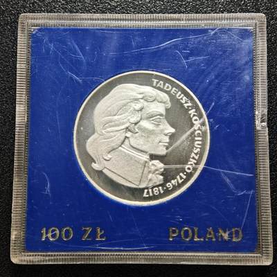 【德藏】世界币章拍卖第168期（拍品征集中~欢迎藏友联系） - 1976年 波兰柯斯丘什科100兹罗提纪念银币 直径约：32mm；重约：16.5g