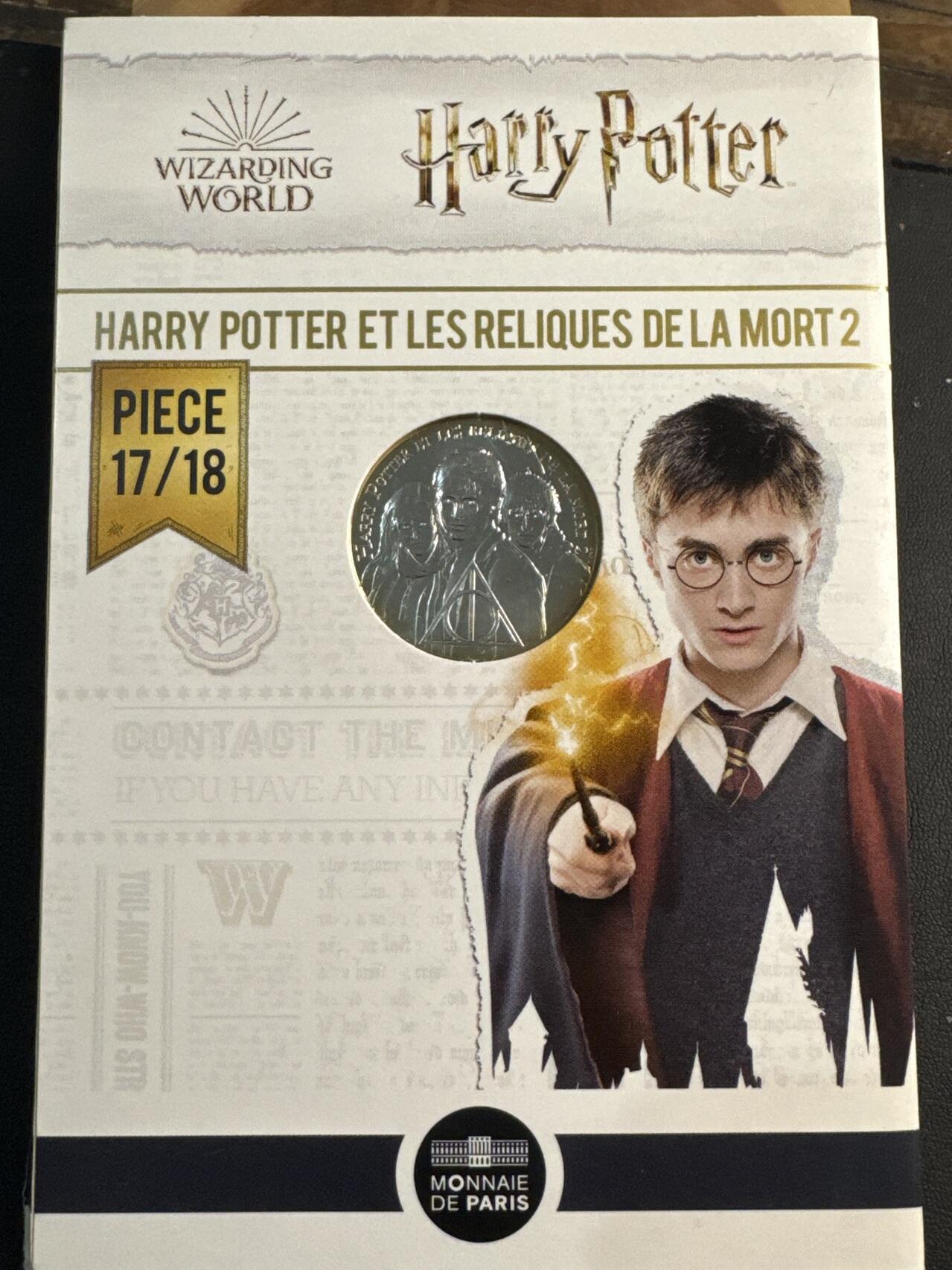 ❤️【币观天下】❤️ 第345期钱币拍卖场- 2026.3.20周五晚上6点半场 长期征集拍品  法国2021年哈利波特系列第17枚死亡圣器彩色银币卡册