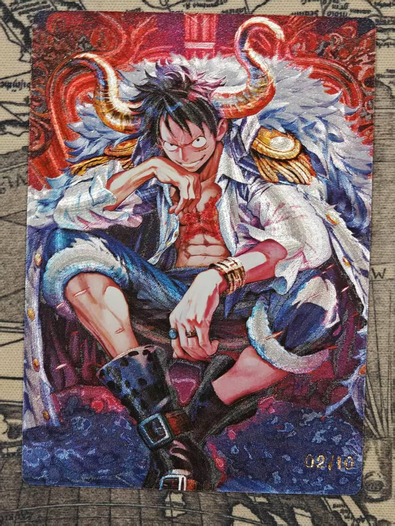 龙虎卡牌-七九场（满200元包邮，无佣金，每周六结拍，欢迎送拍） 粗闪卡 奇点 海贼王路飞