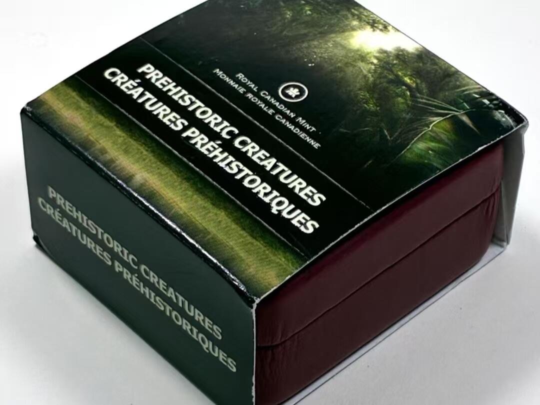 长老汇马年精选第十场拍卖 加拿大 25分 2012年 在黑暗中发光的恐龙 夜光币，盒证齐全，稀少，淘宝闲鱼480+