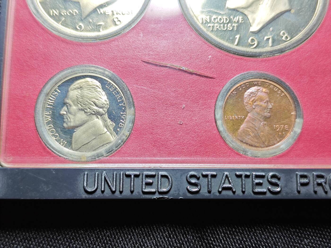 KK钱币收藏小铺   套币专场 2月预留时间 周末发货  1978美国大小面值清年一套 含艾克大一元精制套币