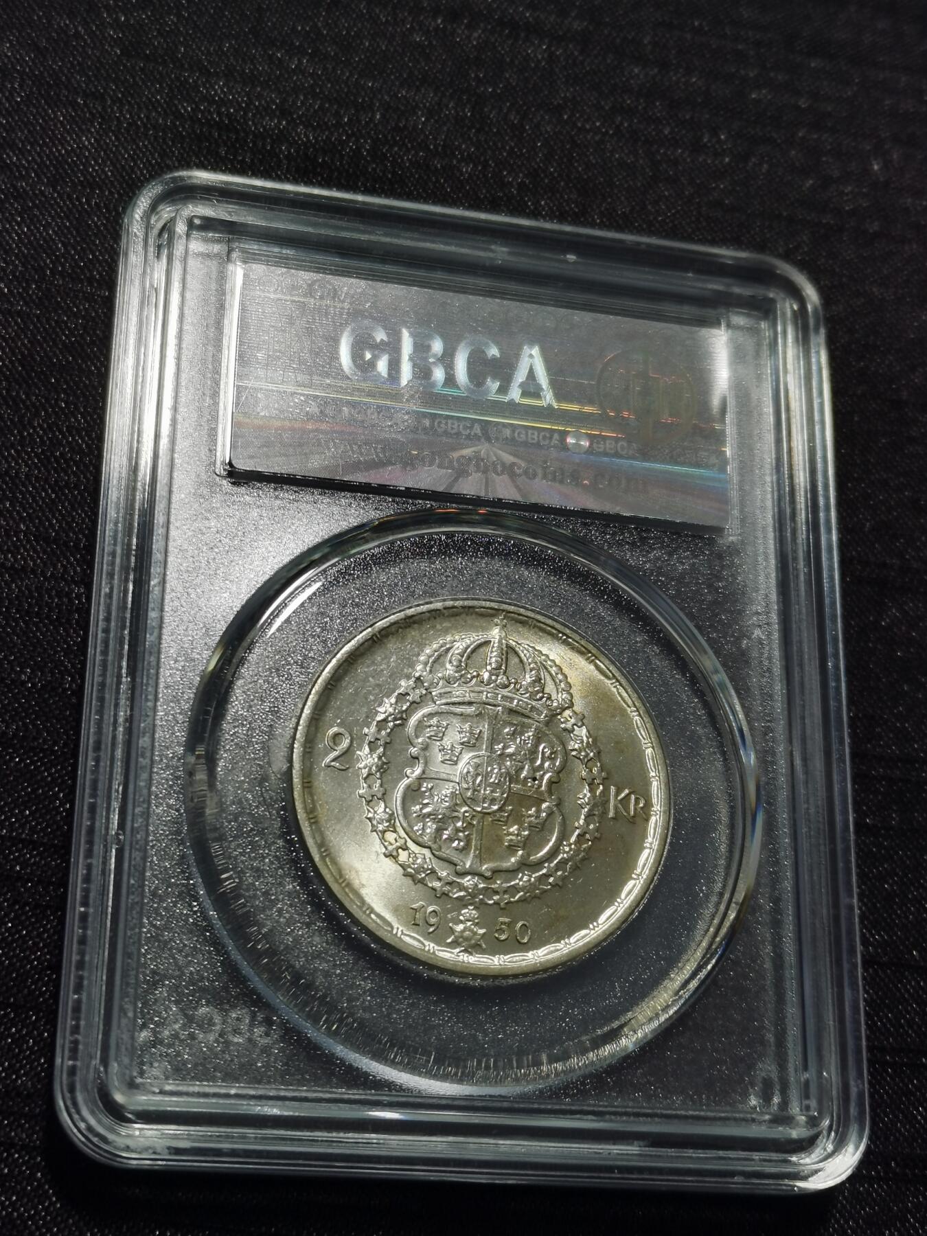 天下钱庄专场欢迎参拍 瑞典2克朗银币