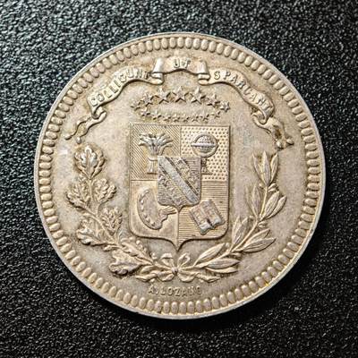 【德藏】世界币章拍卖第168期（拍品征集中~欢迎藏友联系） - 19世纪 法国奥布学术协会代用币银章 蜜蜂边铭 直径约：30.6mm；重约：12.6g