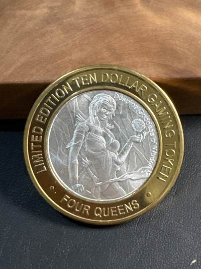 ❤️【币观天下】❤️ 第345期钱币拍卖场- 2026.3.20周五晚上6点半场 长期征集拍品  - 美国四皇后娱乐城筹码（古希腊神话系列之火神女）