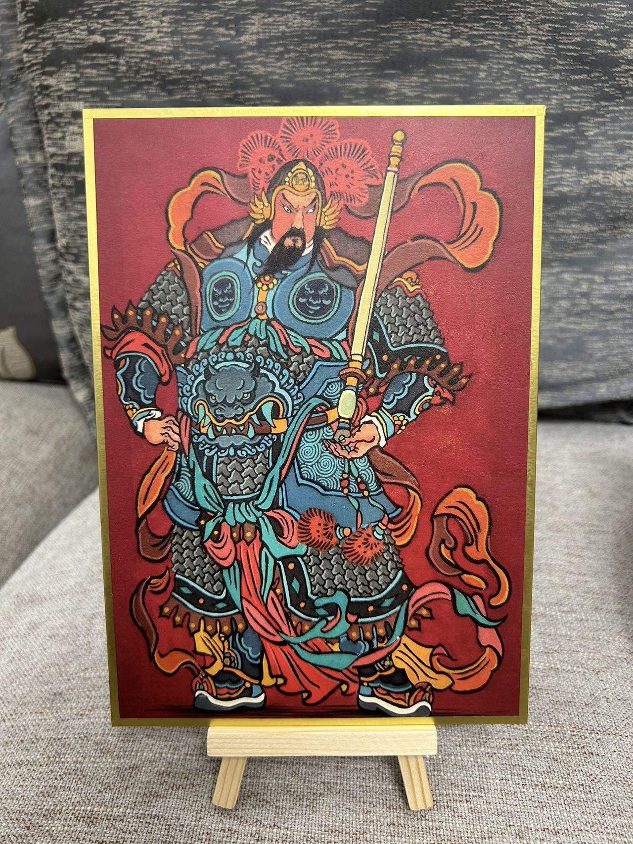 喜灰玩卡拍卖第五期，接拍品0佣金，欢迎送拍，释放现金流，让自己有资金可以购买更多喜欢的卡牌，让别的卡友能淘到更多心仪的卡牌 大真老师 手绘 狮驼岭三夭 14.6cmX21cm