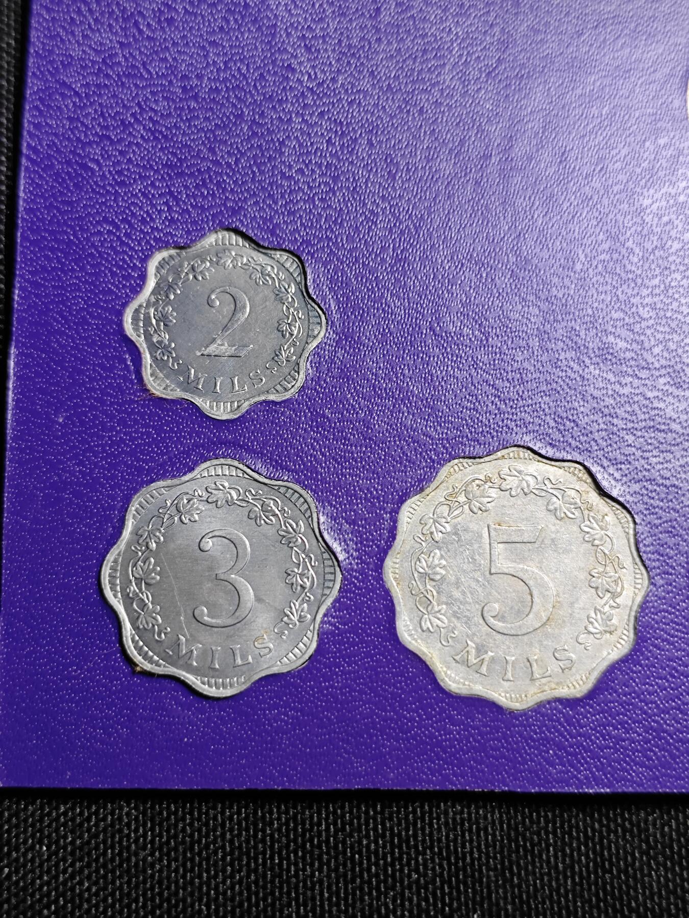 KK钱币收藏小铺   套币专场 2月预留时间 周末发货  1972马耳他清年套币