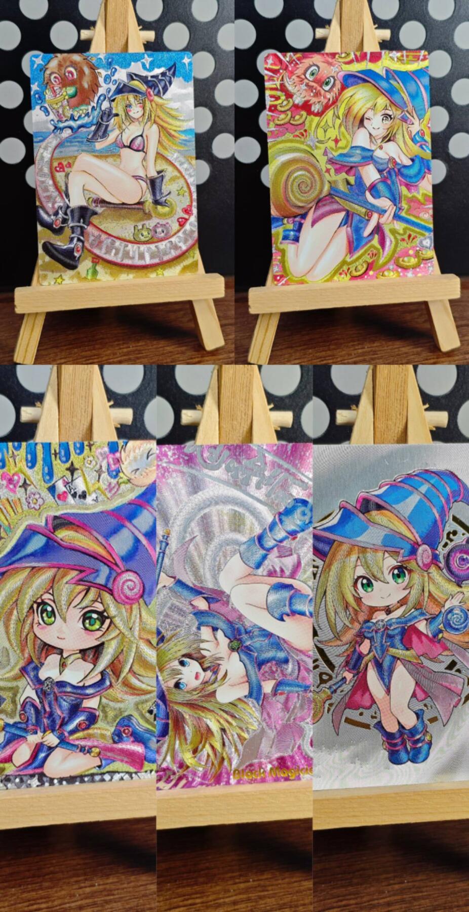 龙虎卡牌-七九场（满200元包邮，无佣金，每周六结拍，欢迎送拍） 粗闪5张 奇点 女黑魔导