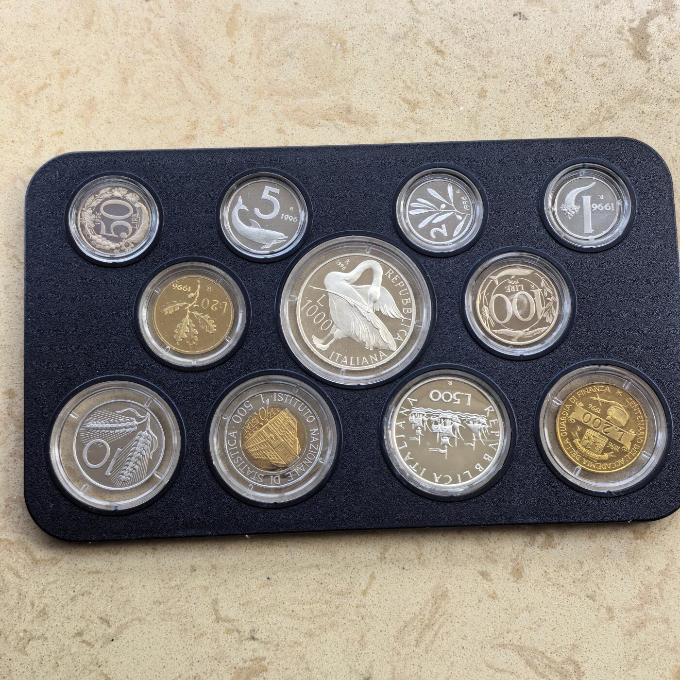 道一币馆币章第一百七十场 卡装 意大利1982年清年精制币套装11枚 含银币两枚