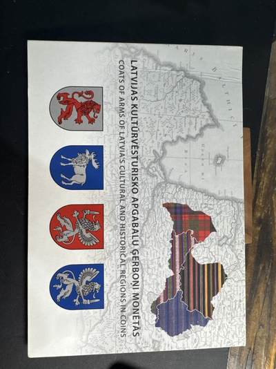 ❤️【币观天下】❤️ 第345期钱币拍卖场- 2026.3.20周五晚上6点半场 长期征集拍品  - 2018年拉脱维亚2欧元4枚普制纪念币套 历史文化地区-维泽梅/拉特加尔/库尔泽梅/泽姆加尔 发行量：7千套 卡装