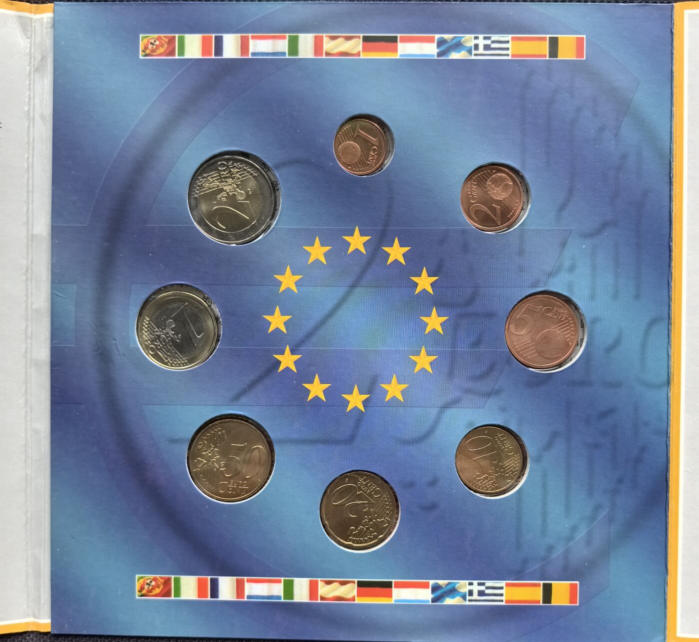 外国优质老铜币银币苏联纪念章，每周六晚九点倒数截拍，满百包邮可寄存，持续收拍 欧元硬币-2002年德国（首发版）