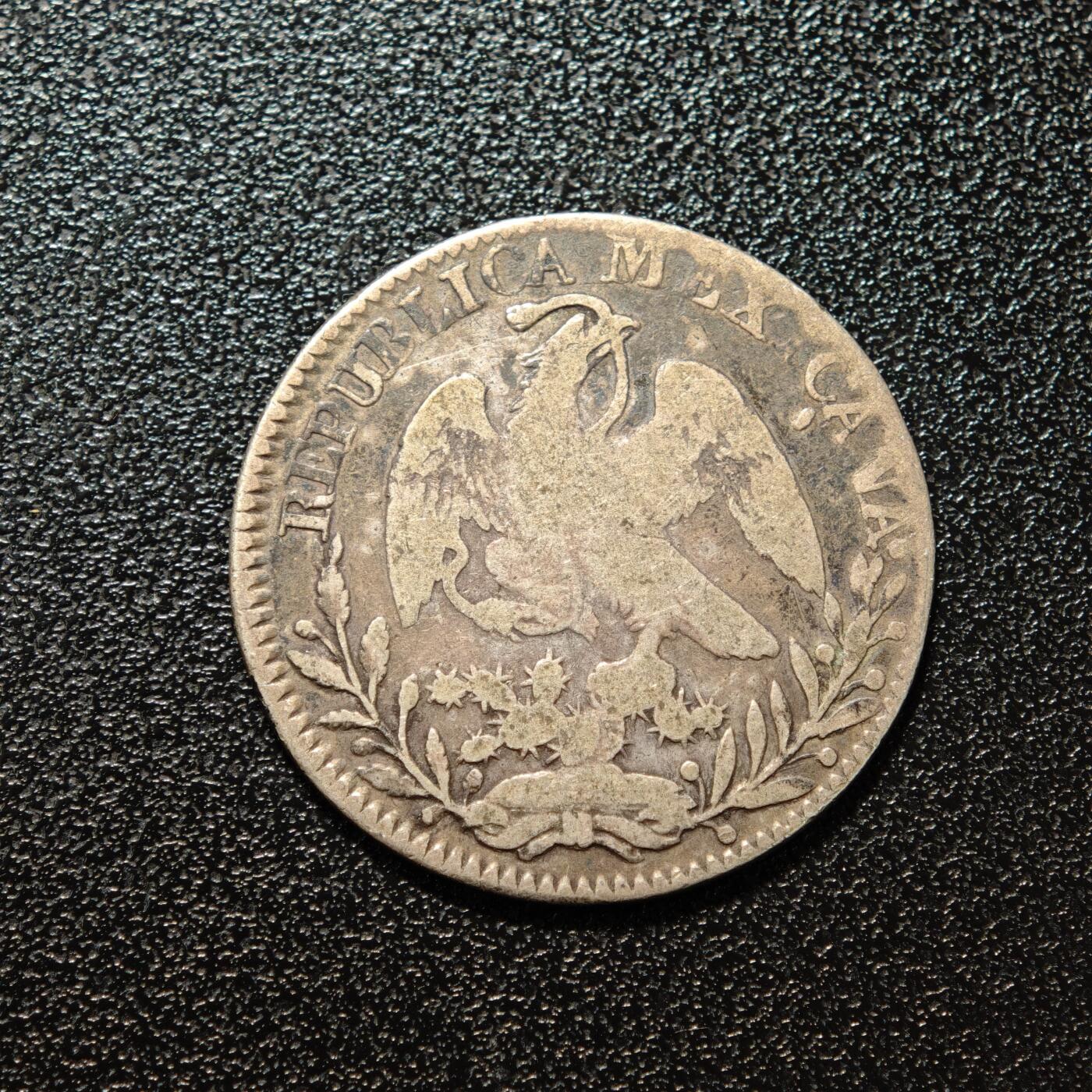 【德藏】世界币章拍卖第168期（拍品征集中~欢迎藏友联系） 1828年 墨西哥2R银币 直径约：25.6mm；重约：6.5g