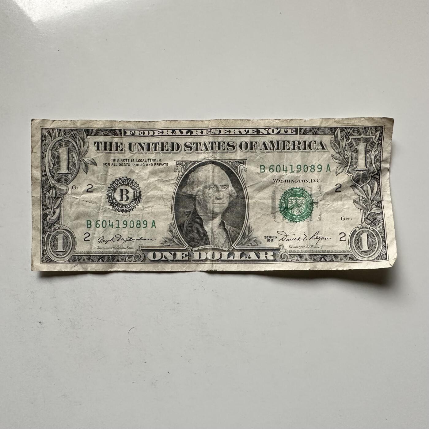 🌹外币初藏🌹🐯2026年第30场   每周二四六晚8️⃣点 接代拍 美国1981年版1美元