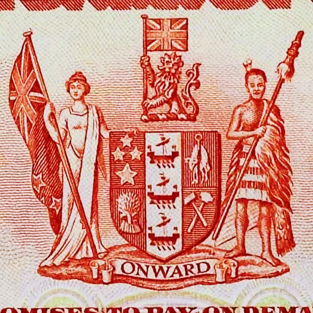 【Blue Auction】世界纸币精拍第796期——18级TOP拍卖/信誉/品质/专业/高效💫  新西兰储备银行 1934年10先令 PMG53 该行发行的第一张10先令纸币 Tawhiao国王人像雕刻精美 国鸟几维鸟 背面是坐落在米尔福德峡湾的绝美山峰米特峰 （该面值在同期发行的1镑、5镑、50镑中珍稀度排名第二，仅次于50镑 票面白净难得好状态）