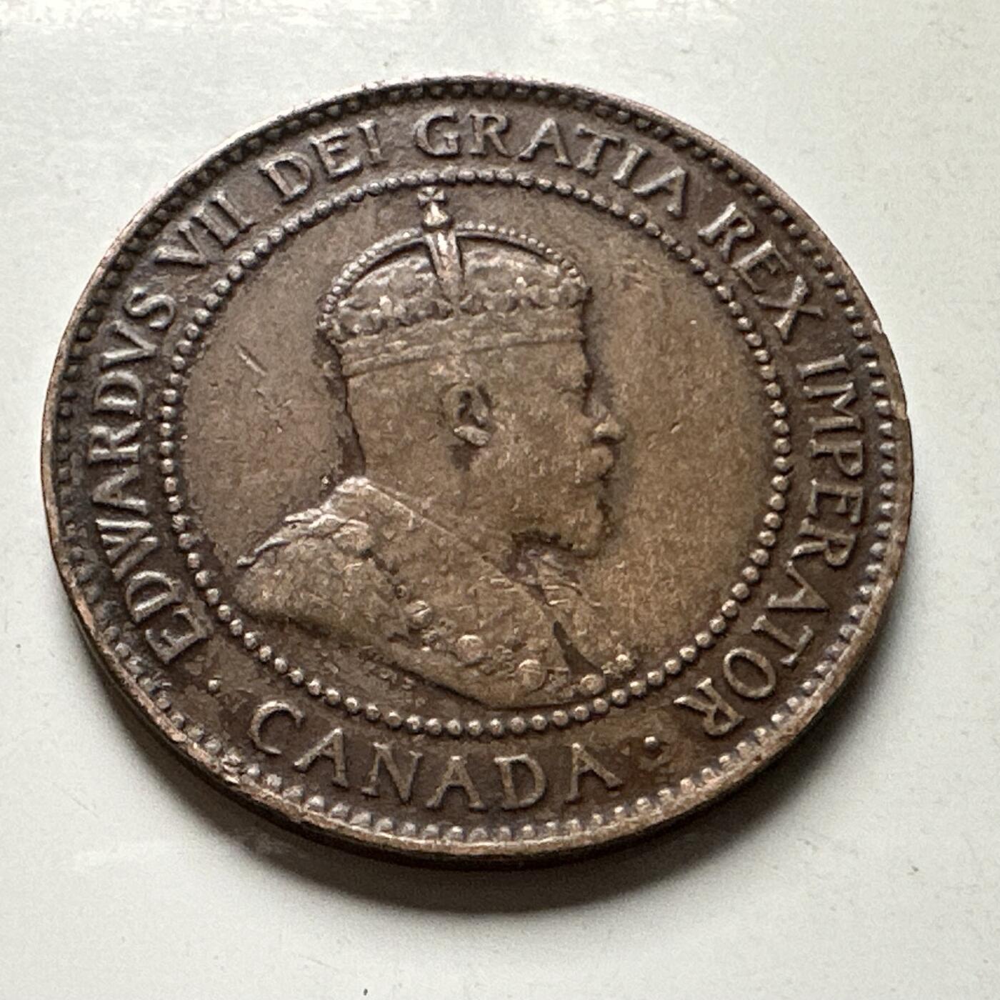 🌹外币初藏🌹🐯2026年第30场   每周二四六晚8️⃣点 接代拍 加拿大 1907年 爱德华七世 1分