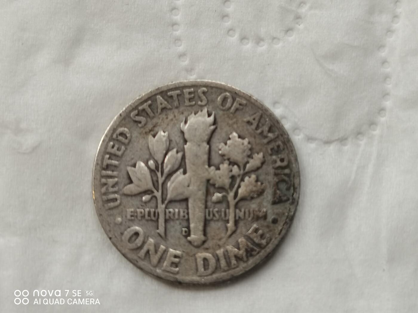 银币 1951年美国10分银币