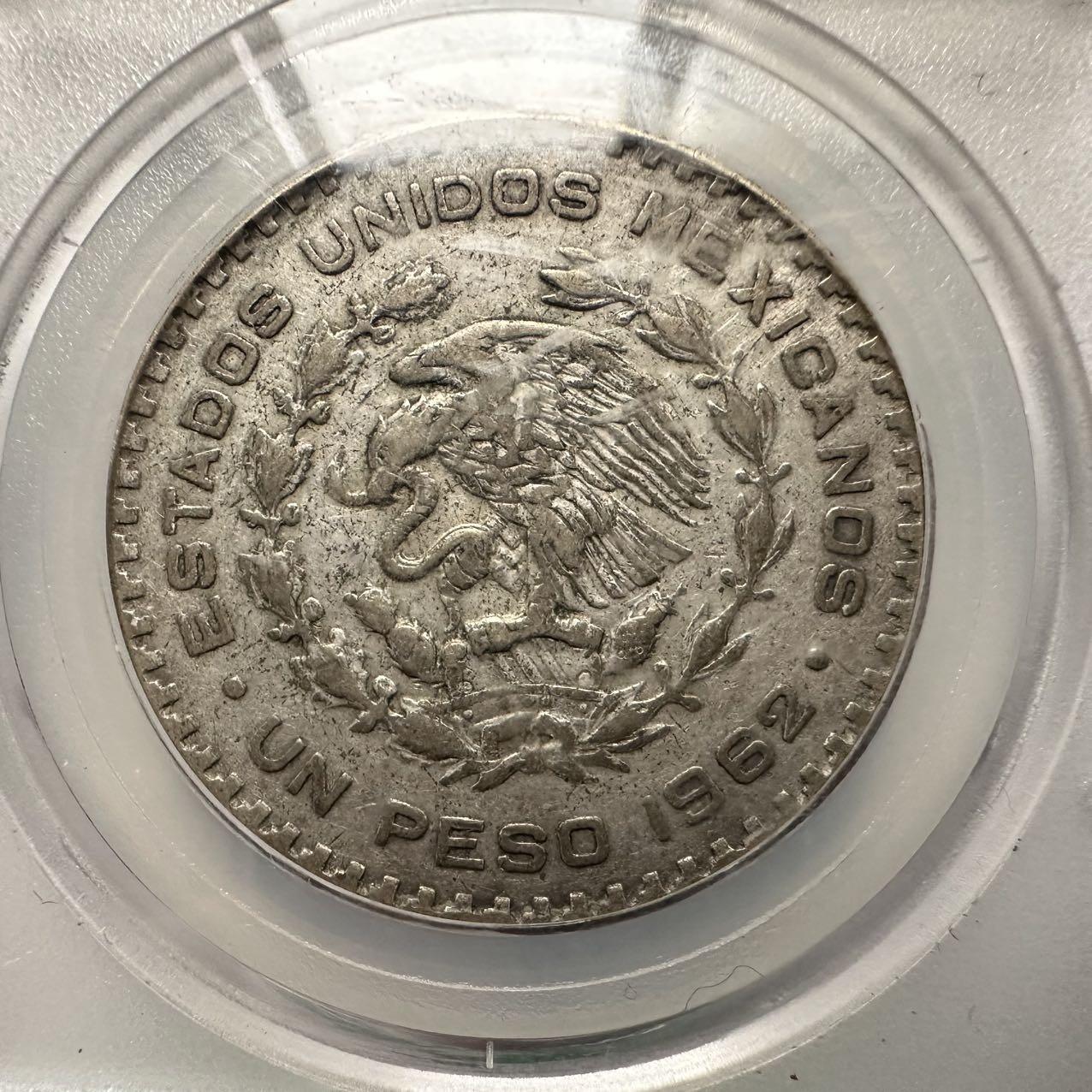 🌹外币初藏🌹🐯2026年第31场   每周二四六晚8️⃣点 接代拍 墨西哥1962年一比索 低银大银币