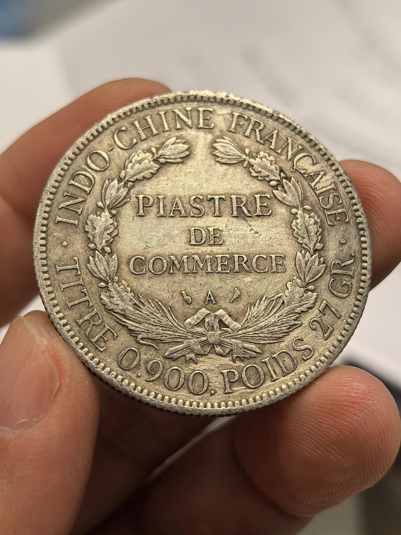 博洋堂世界钱币拍卖第165期（全场包邮） 法属印支1907年坐洋 原味