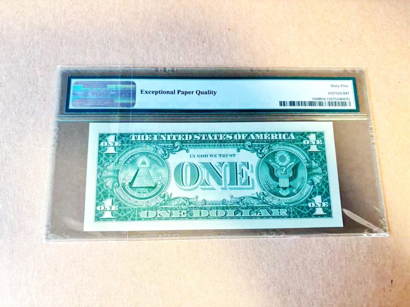 【Blue Auction】世界纸币精拍第796期——18级TOP拍卖/信誉/品质/专业/高效💫 美国 1957年1美金 银币券 PMG65EPQ 