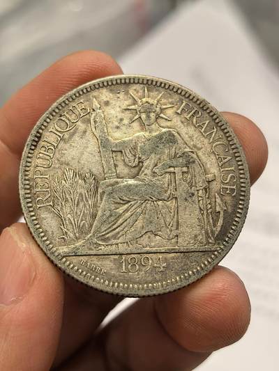 博洋堂世界钱币拍卖第165期（全场包邮） - 法属印支1894年坐洋