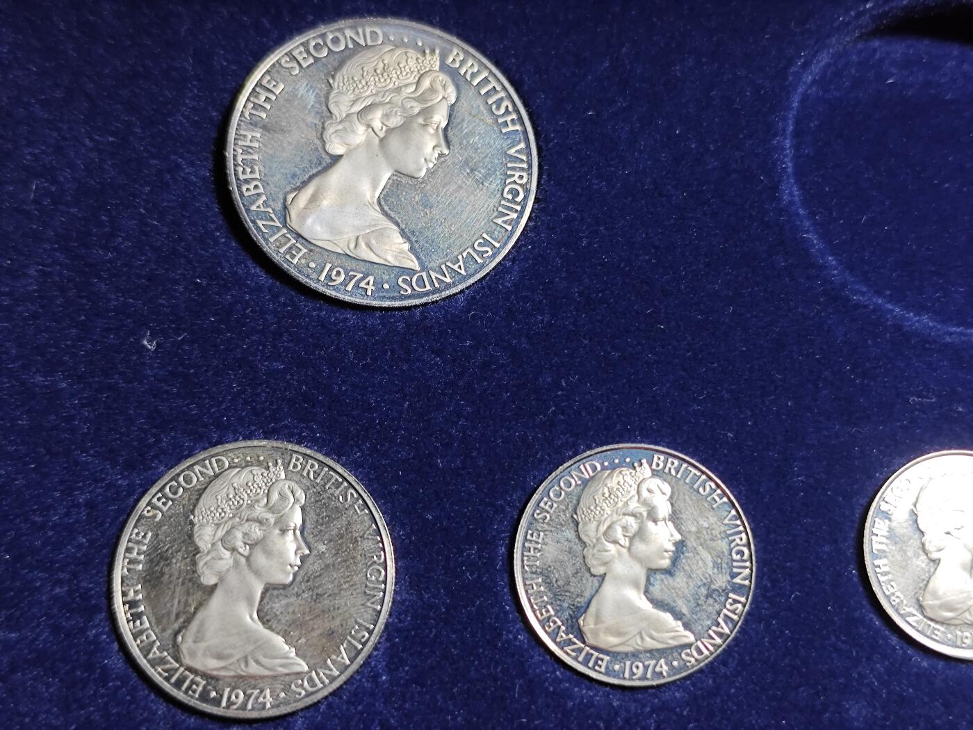 KK钱币收藏小铺   套币专场 2月预留时间 周末发货  维尔京群岛大小面值精制套币