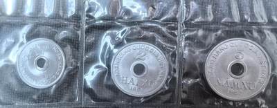 外国优质老铜币银币苏联纪念章，每周六晚九点倒数截拍，满百包邮可寄存，持续收拍 - 1958年北约过渡政府套币3枚