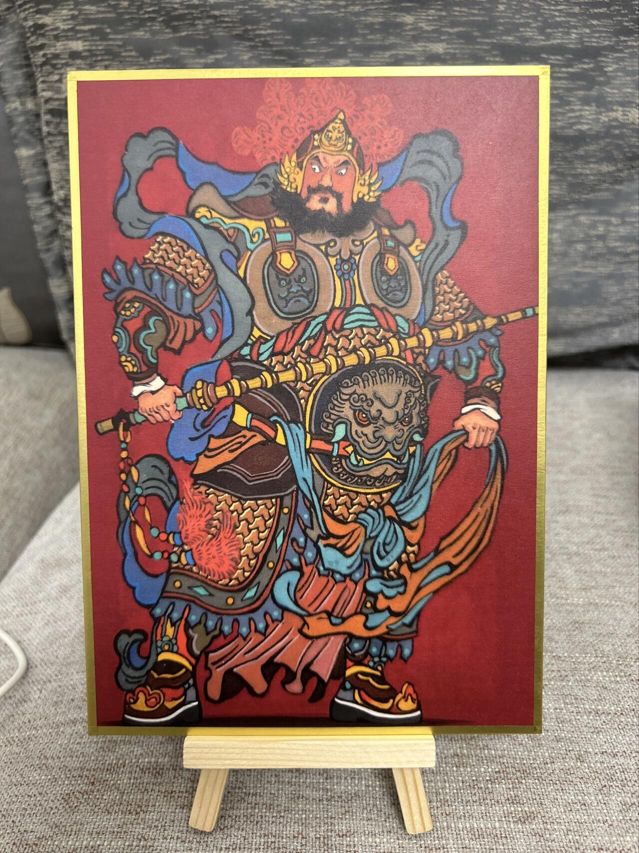 喜灰玩卡拍卖第五期，接拍品0佣金，欢迎送拍，释放现金流，让自己有资金可以购买更多喜欢的卡牌，让别的卡友能淘到更多心仪的卡牌 大真老师 手绘 大圣战小圣 14.7c mX21cm