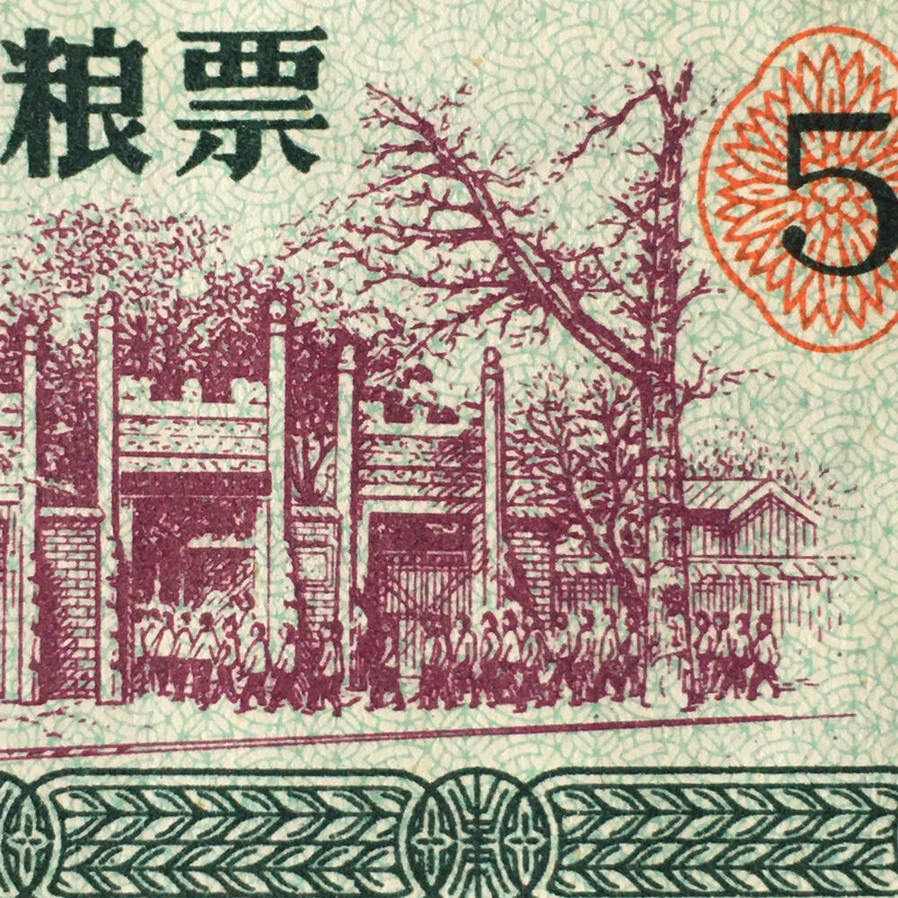       1980年广东省广州市专用粮票伍市斤流通8品左右1枚原版真品如图供应票证旧藏文玩艺术收藏