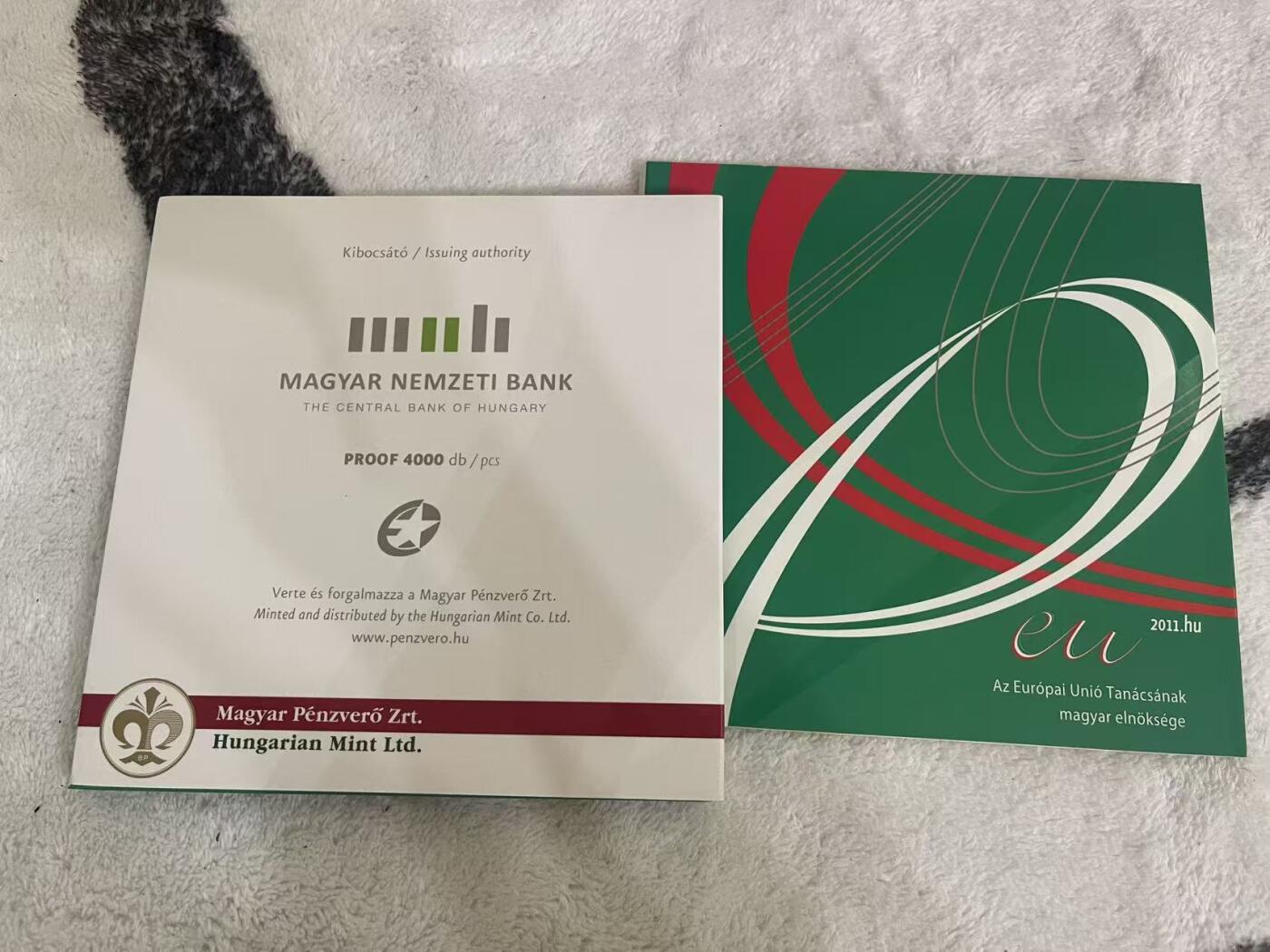 ❤️【币观天下】❤️ 第345期钱币拍卖场- 2026.3.20周五晚上6点半场 长期征集拍品  匈牙利2011年官方精制套币 发行量4000套 品相如图