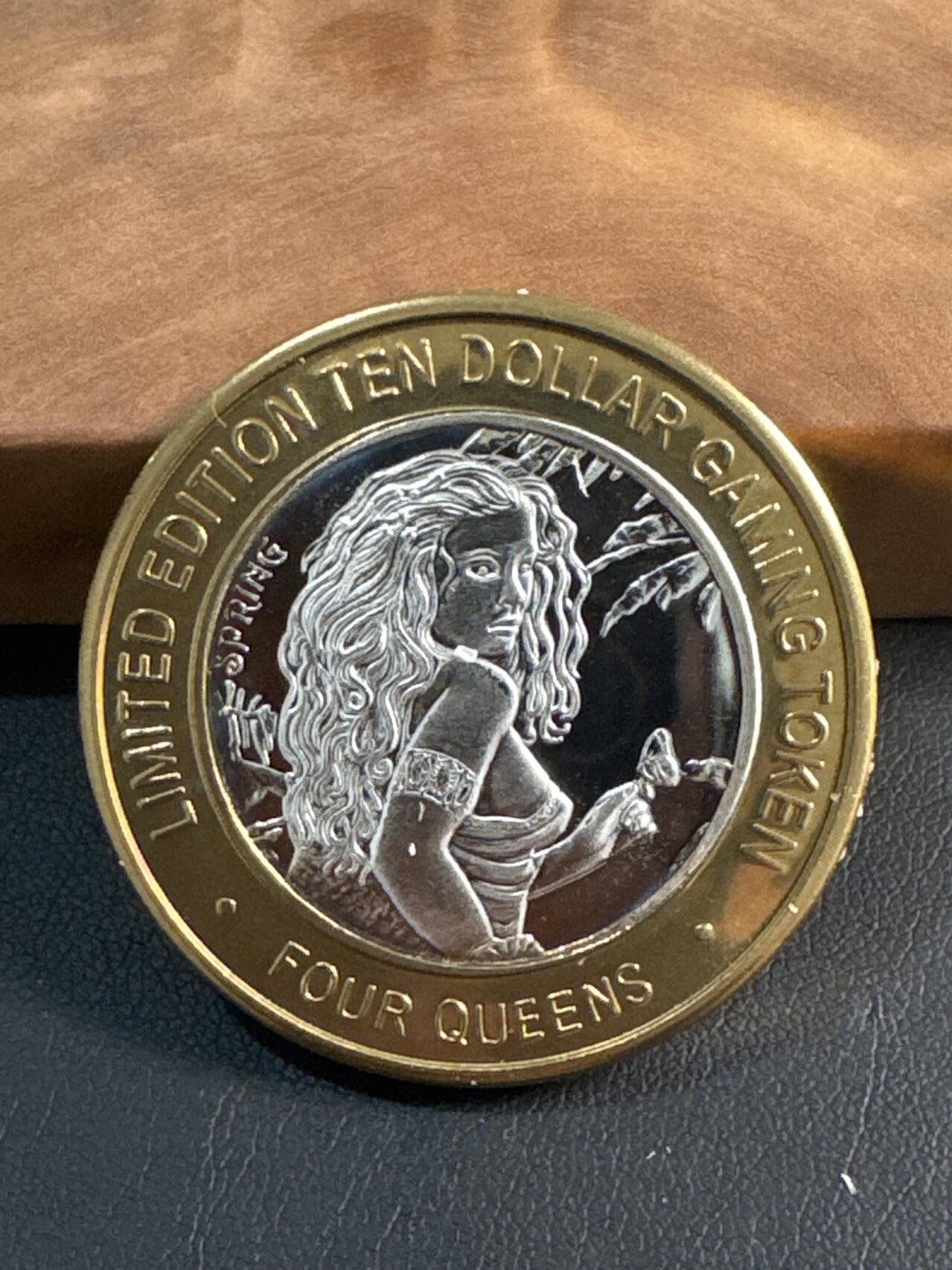 ❤️【币观天下】❤️ 第345期钱币拍卖场- 2026.3.20周五晚上6点半场 长期征集拍品  美国四皇后酒店筹码（春季神女）