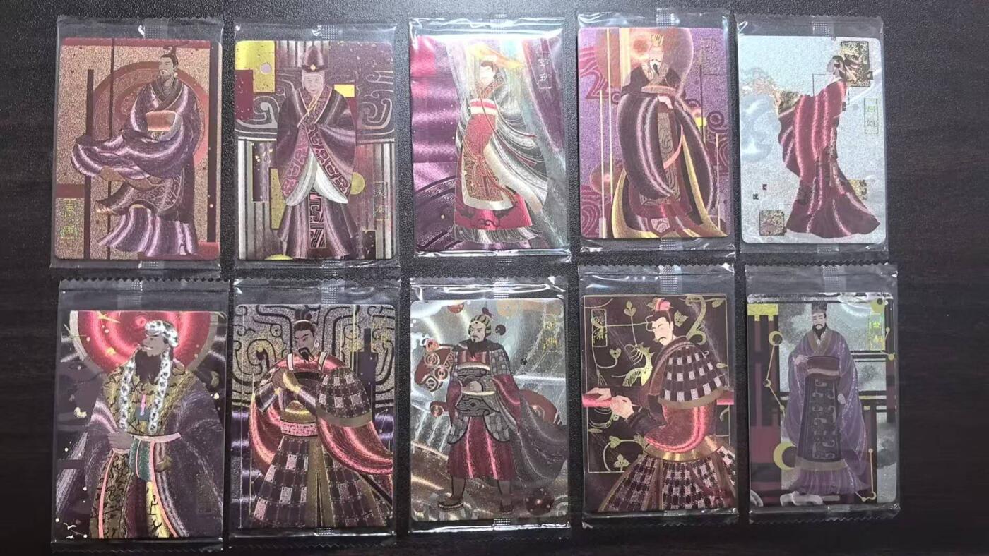 龙虎卡牌-七九场（满200元包邮，无佣金，每周六结拍，欢迎送拍） 【原膜】粗闪10张全 可可瑞听 楚汉争霸第二弹 一套