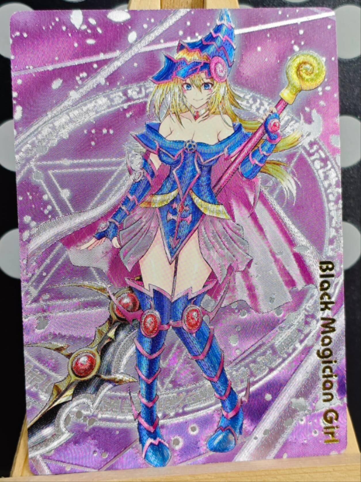 龙虎卡牌-七九场（满200元包邮，无佣金，每周六结拍，欢迎送拍） 粗闪卡 奇点 手绘女黑魔导