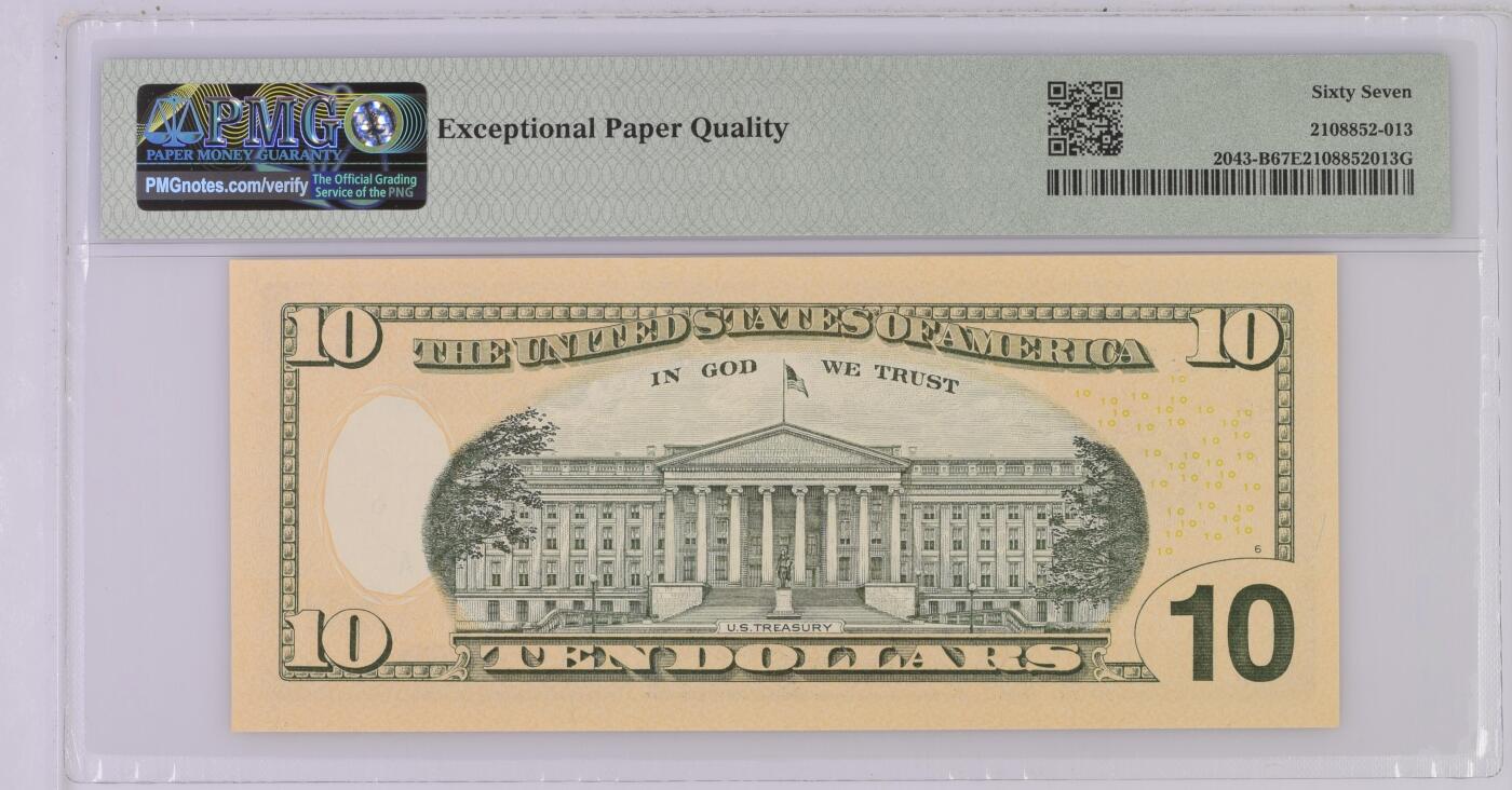 【礼羽收藏】🌏世界钱币拍卖129期 2017年 10美 PMG67E 数二38（NBA冠号） 
