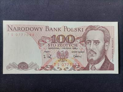 【游宝拍卖】丙午马年第14期 - 波兰-100兹罗提【1988年 全新UNC】