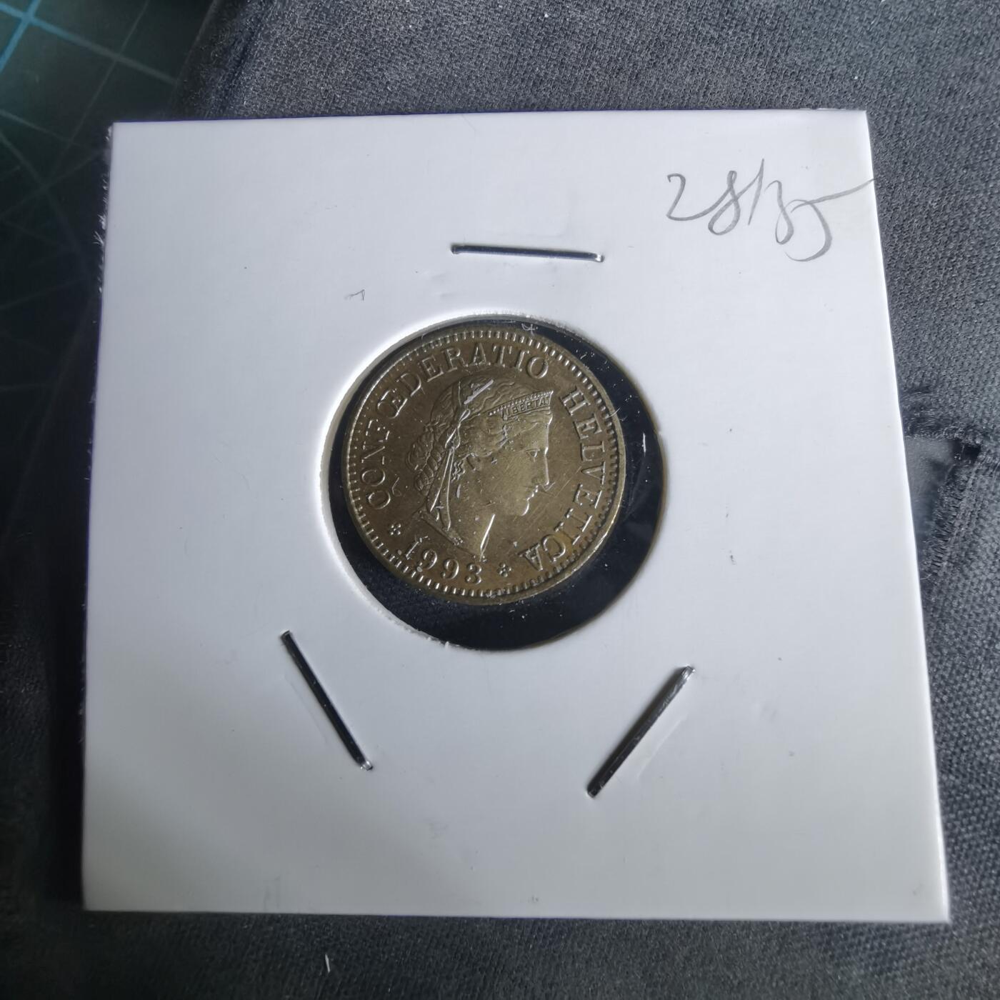 沼泽如烟--第1028场 瑞士1993年五分