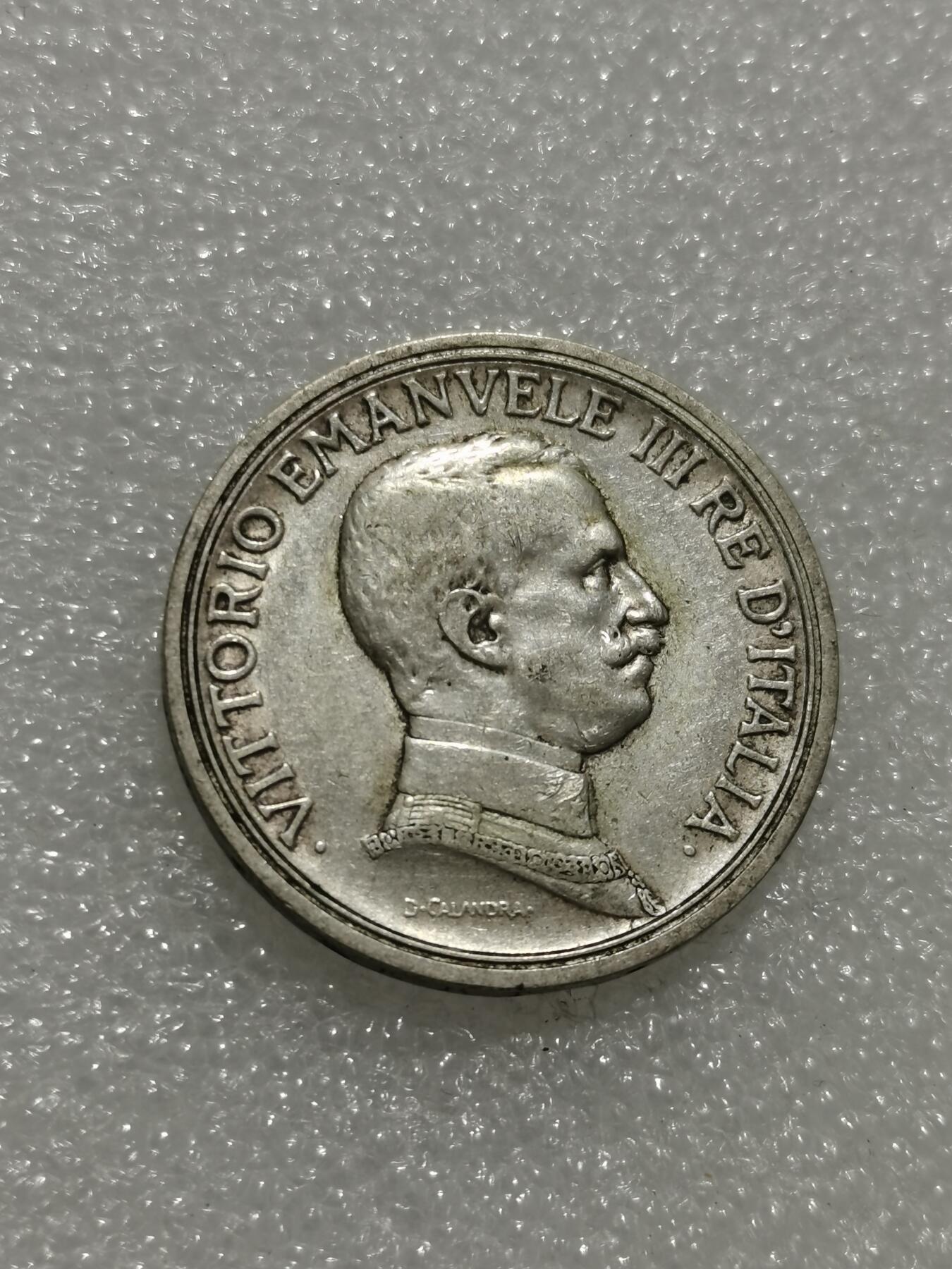 天下钱庄专场欢迎参拍 意大利胜利马车2里拉银币