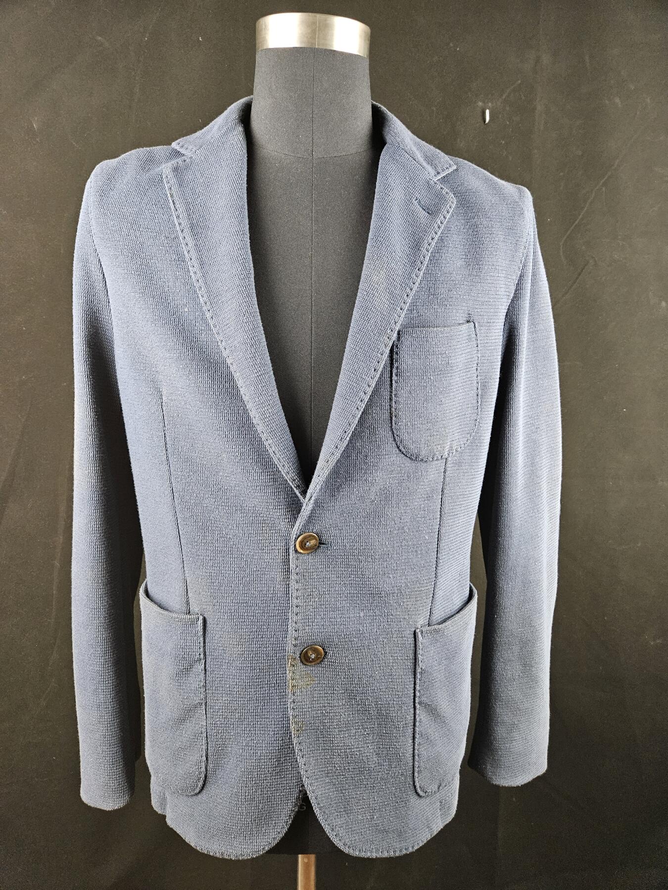 0元起拍勋章 第340期 咸鱼国勋章拍卖专场 3月22日（周日）下午6：00开始 古着蓝西服 胸围98 衣长70 肩宽44 袖长62